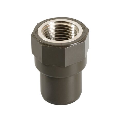 HTA 20mm (25mm) x 1/2 Threaded Stainless Steel Adaptor 316L