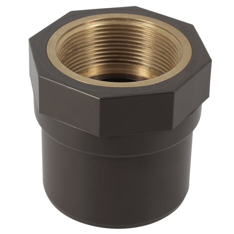 HTA 90mm (110mm) x 3  Threaded Adaptor Brass