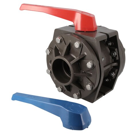 HTA 90mm Double Union Ball Valve