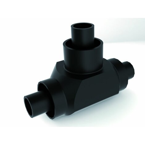 PLX 90#160mm Secondary Contained Spigot Equal Tee